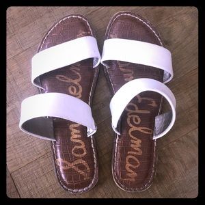Sam Edelman white sandals